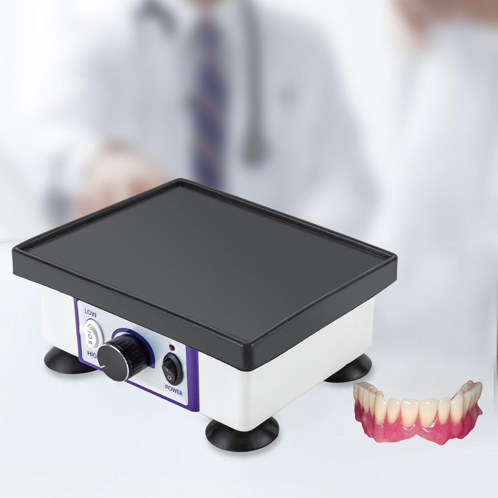 Dental Lab Electric Oscillator Model Countertop Square Vibrator Vibrating Shaker