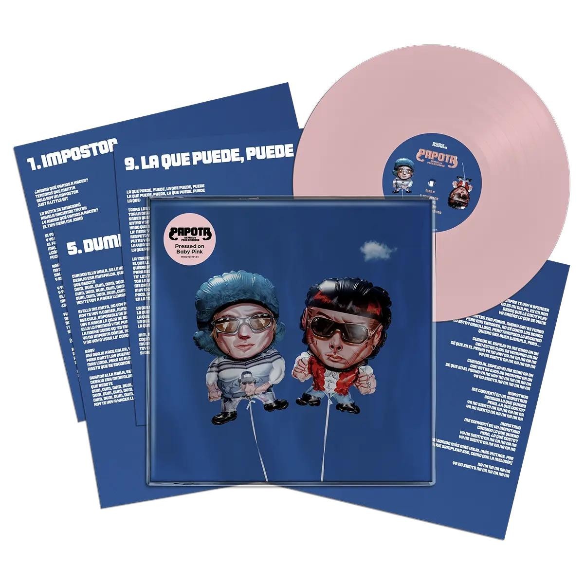 CA7RIEL & Paco Amoroso - PAPOTA LP 12" Pink Colored Vinyl Record