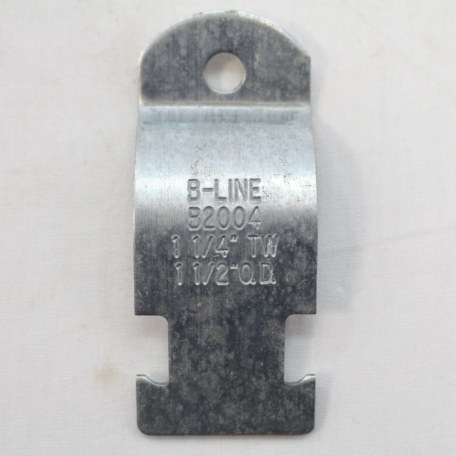 B-Line Zinc-Electroplated Steel EMT 1-1/4" Strut Strap Pipe Clamp Fitting B2004