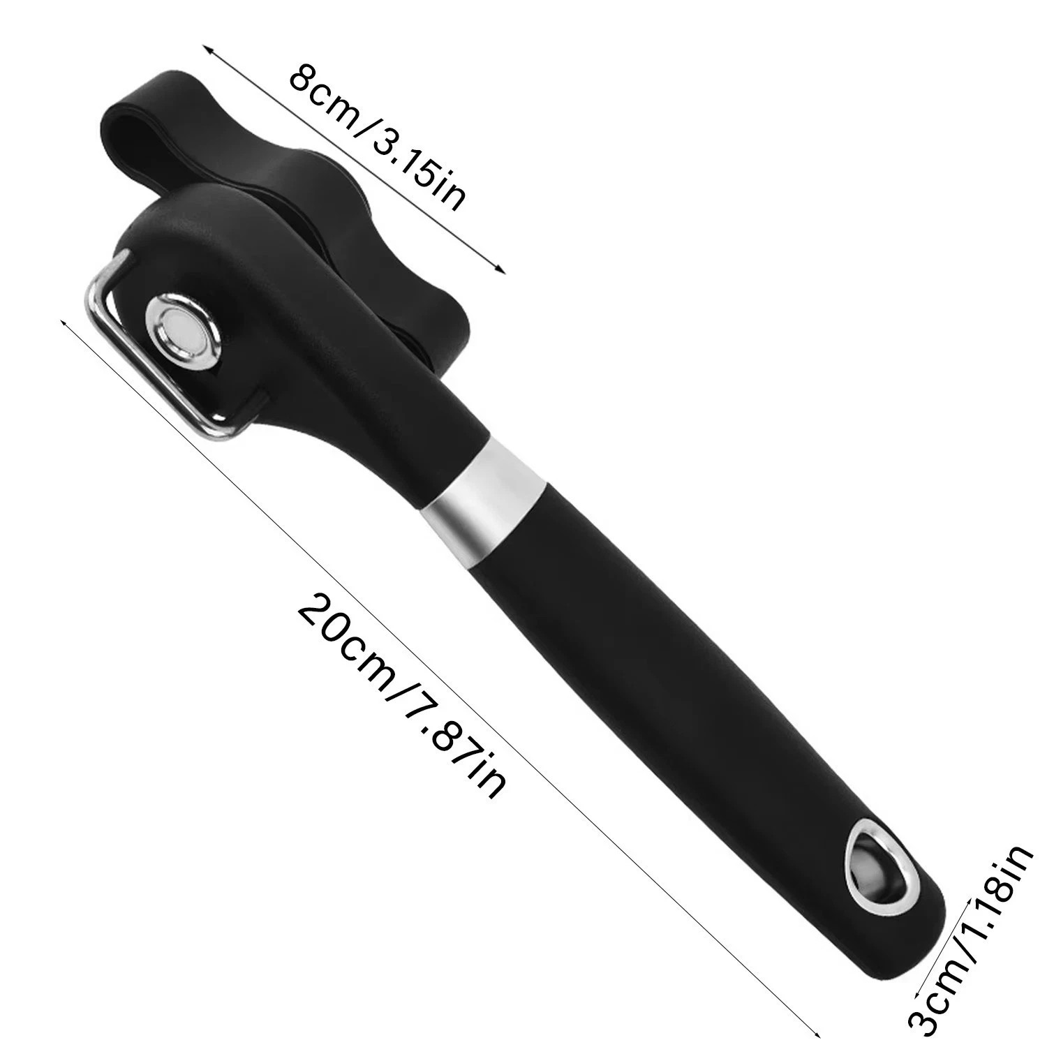 Plastic Hand-actuated Can Opener Safety Kitchen Tools Easy Grip Side Cut Manual