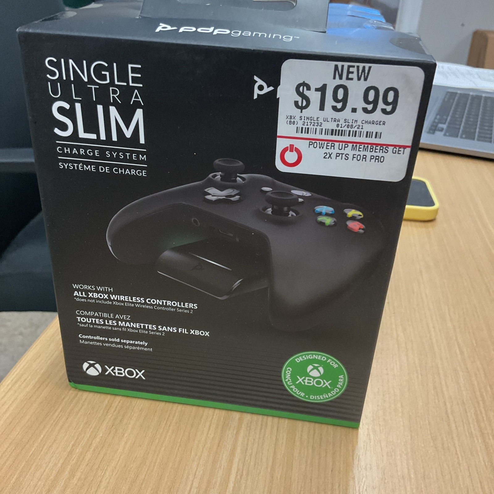 PDP Gaming Single Ultra Slim Charge System for Xbox Series X Controller