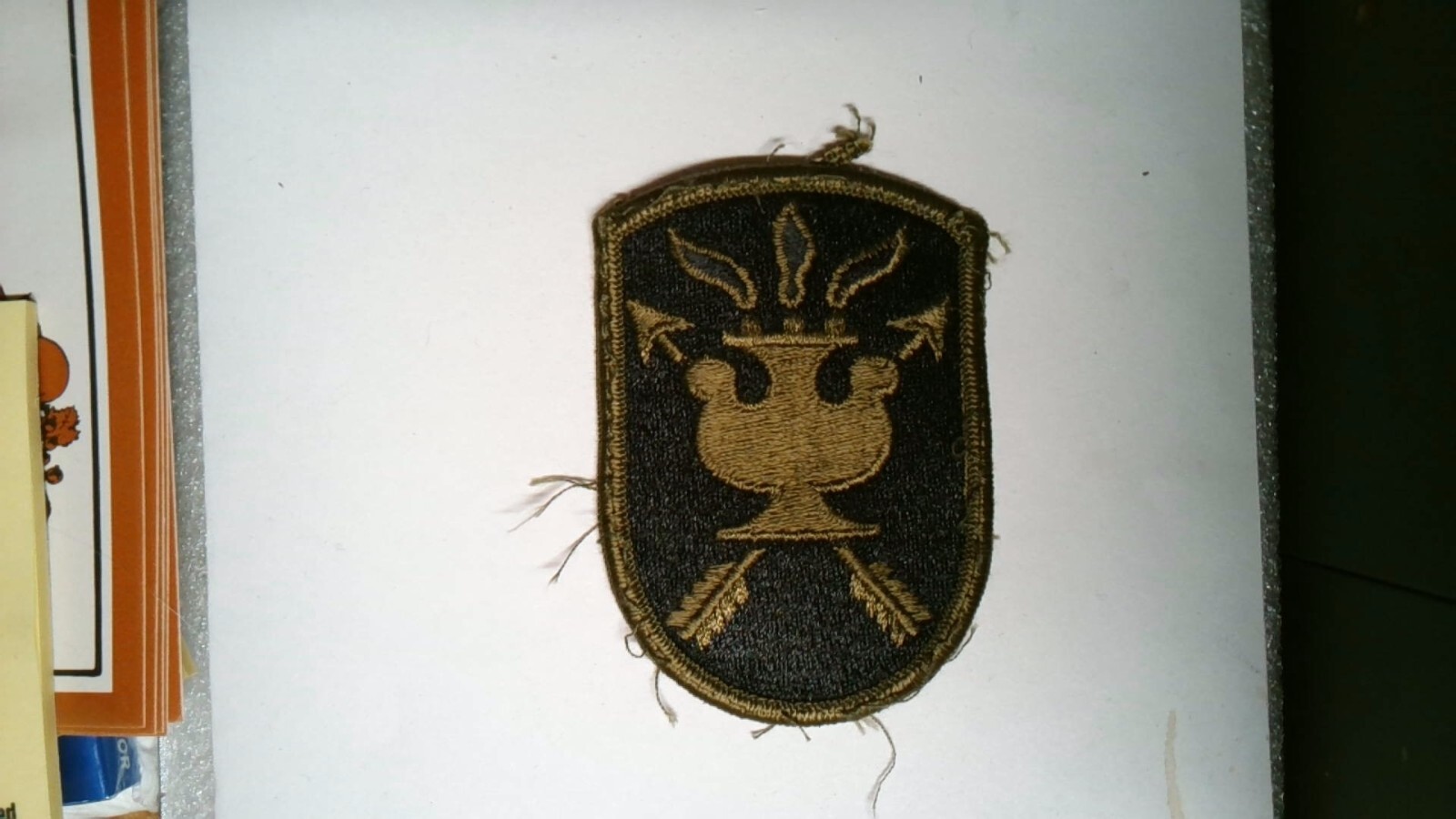 PATCH MILITARY US ARMY JFK SPECIAL WARFARE CENTER SUBDUED SEW ON JFKSWCS COMBAT