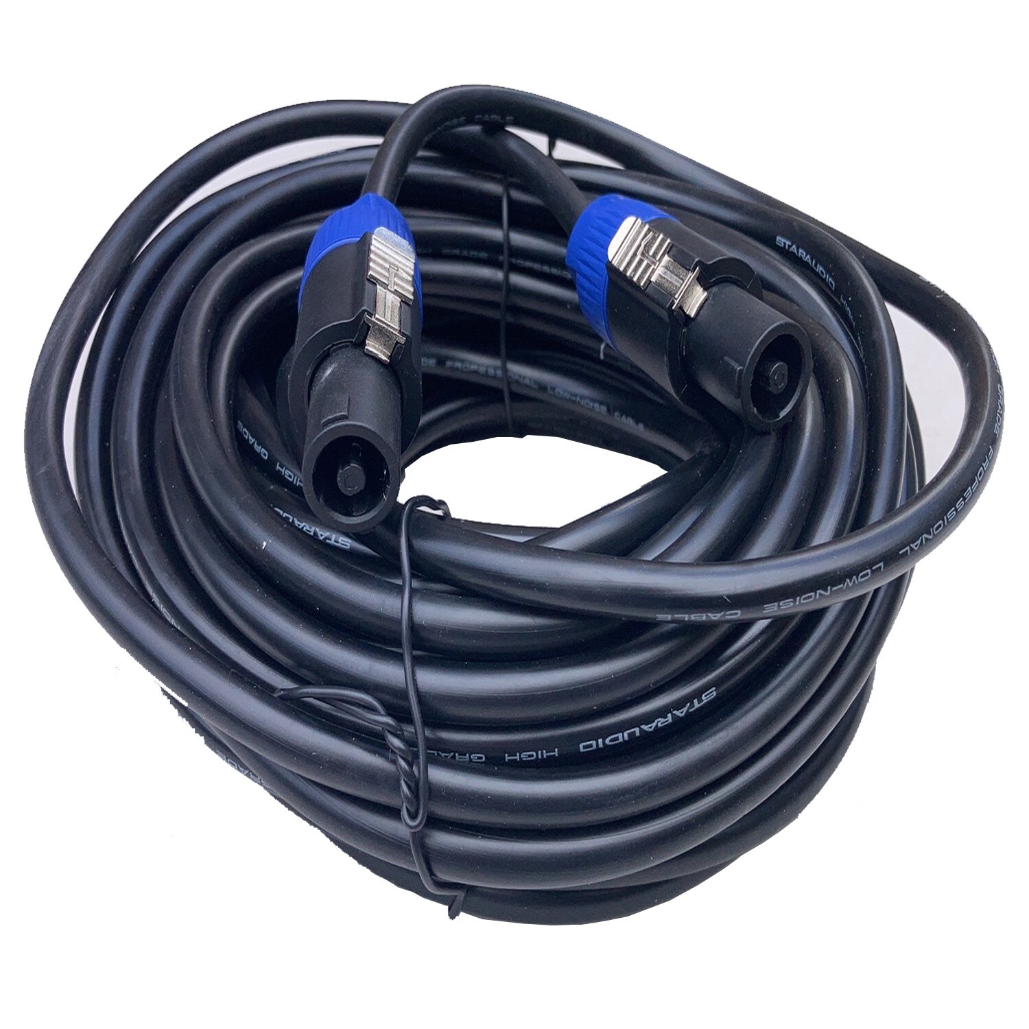 50ft Speakon to Speakon Cable 12 Gauge AWG Wire Audio PA Speaker AMP DJs Cable