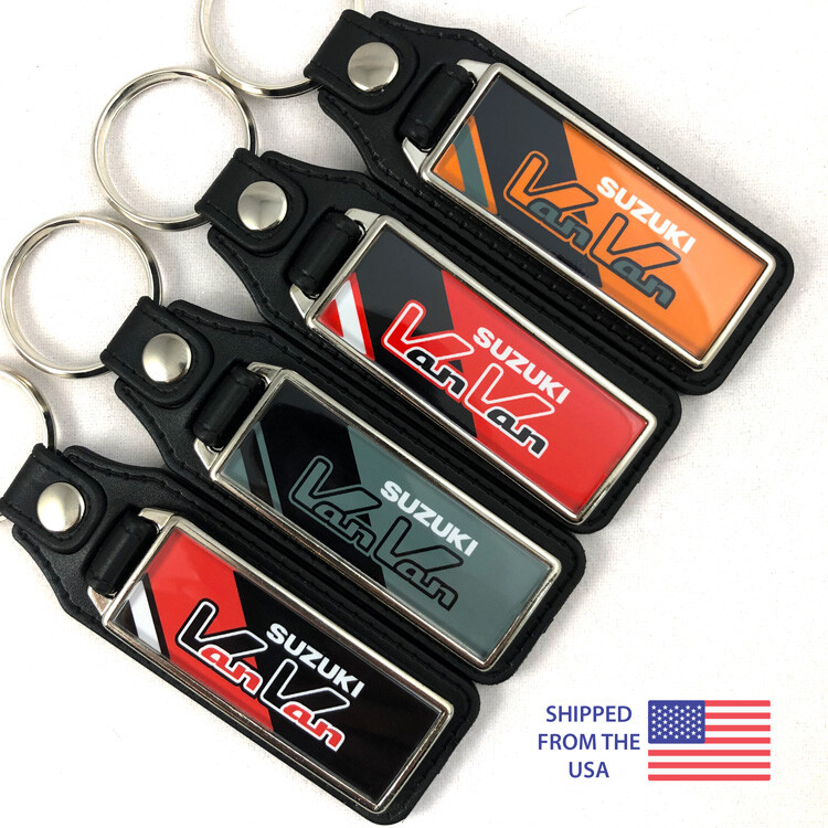 Suzuki VanVan Key Fobs Key Ring Keychain (2-Pack)