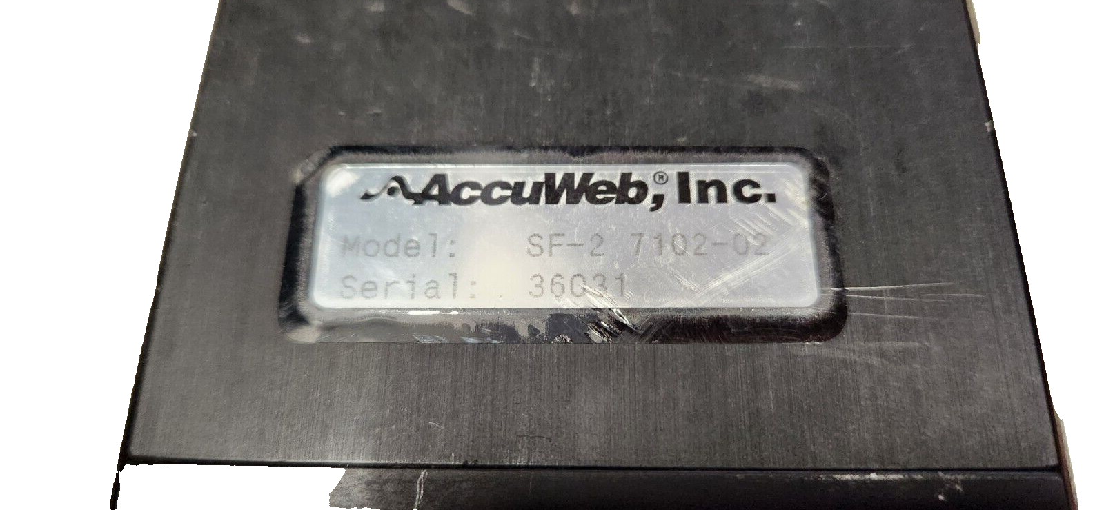 AccuWeb Electronic Guide Linear Actuator & Motor SF-2 7102-02 MTR-309