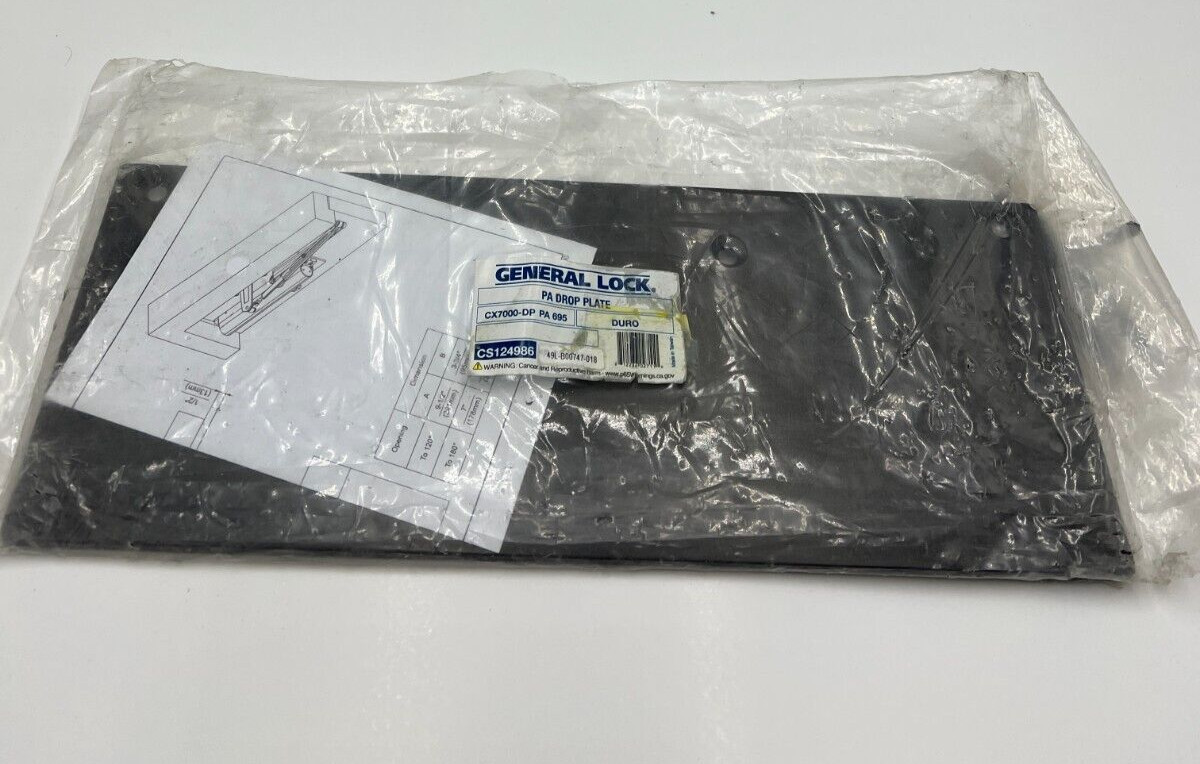 General Lock Pa Drop Plate Dark Bronze CX7000-DP-PA 695 CS124986 DURO