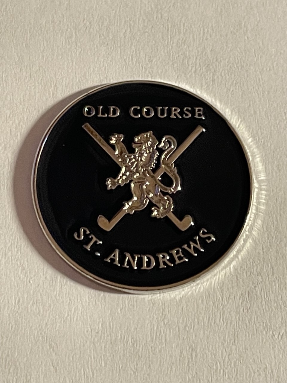 (1) Rare St. Andrews Old Course 1" Coin Style Golf Marker - Fife, Scotland