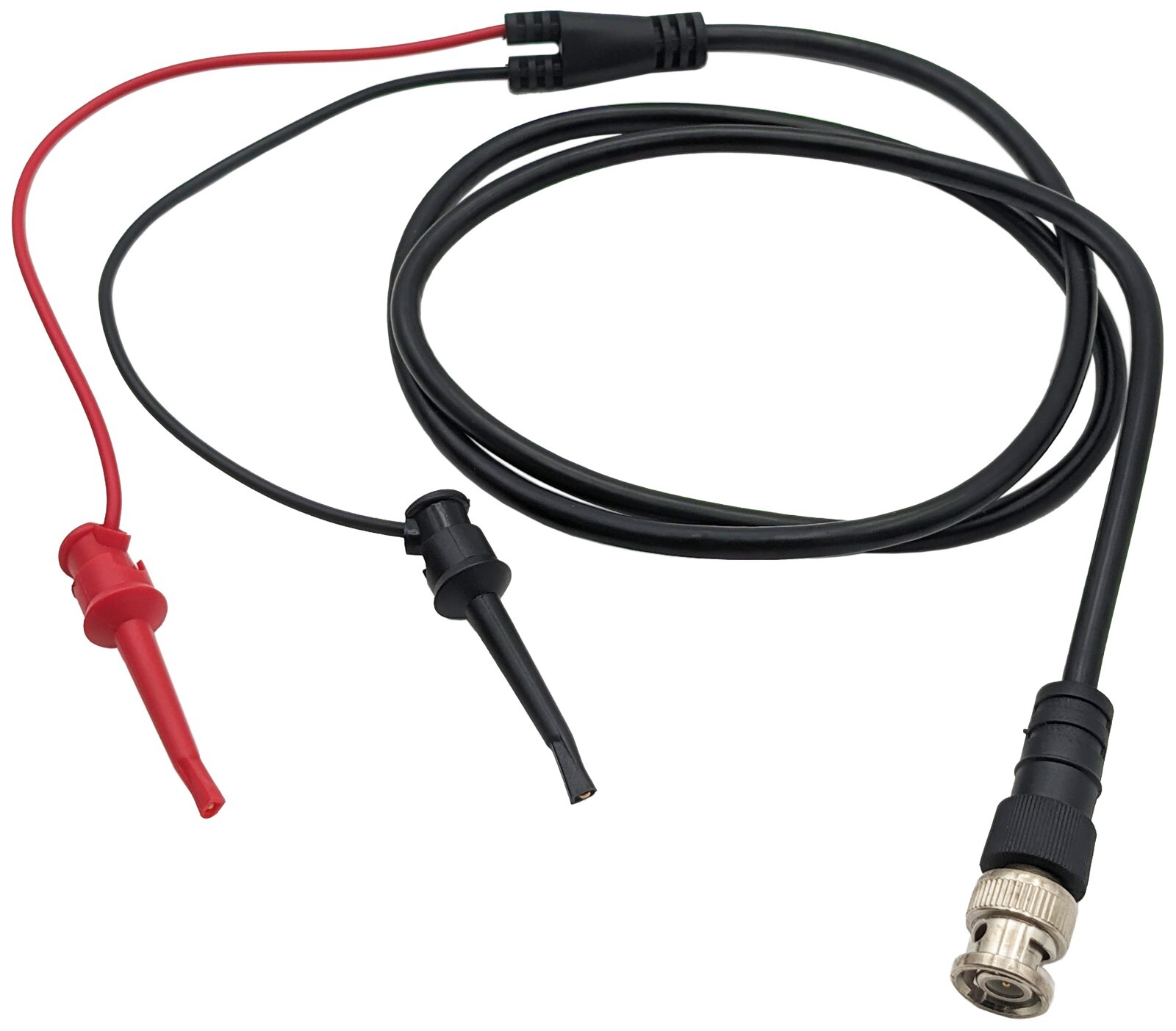 BNC to IC Test Hook Lead, 36" Length + 8" Long Connecting Wires