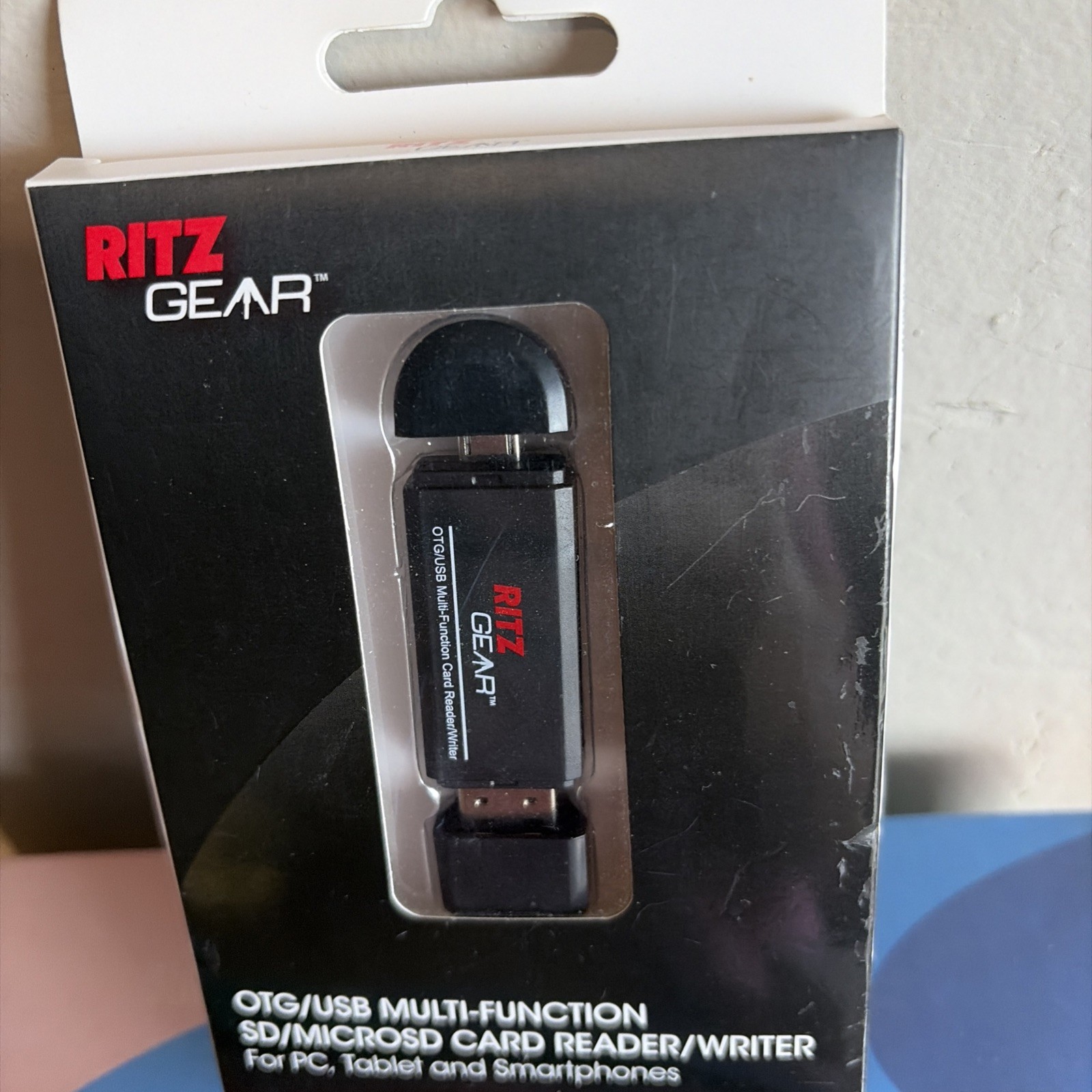 Ritz Gear OTG USB / Micro USB Multi-Function SD / MICRO SD Card Reader NIB