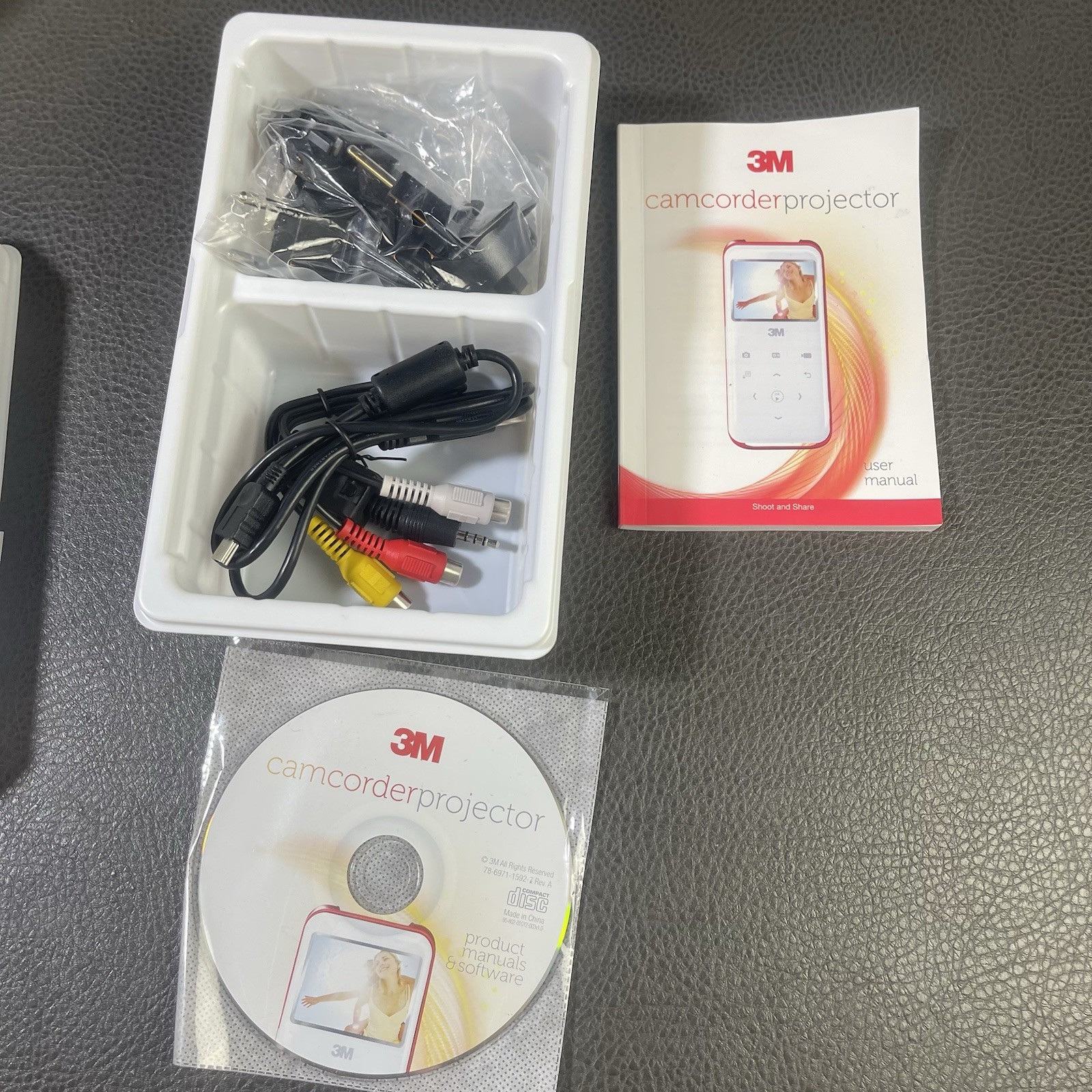 3M CP45 High Definition Camcorder Projector Complete In Box Untested
