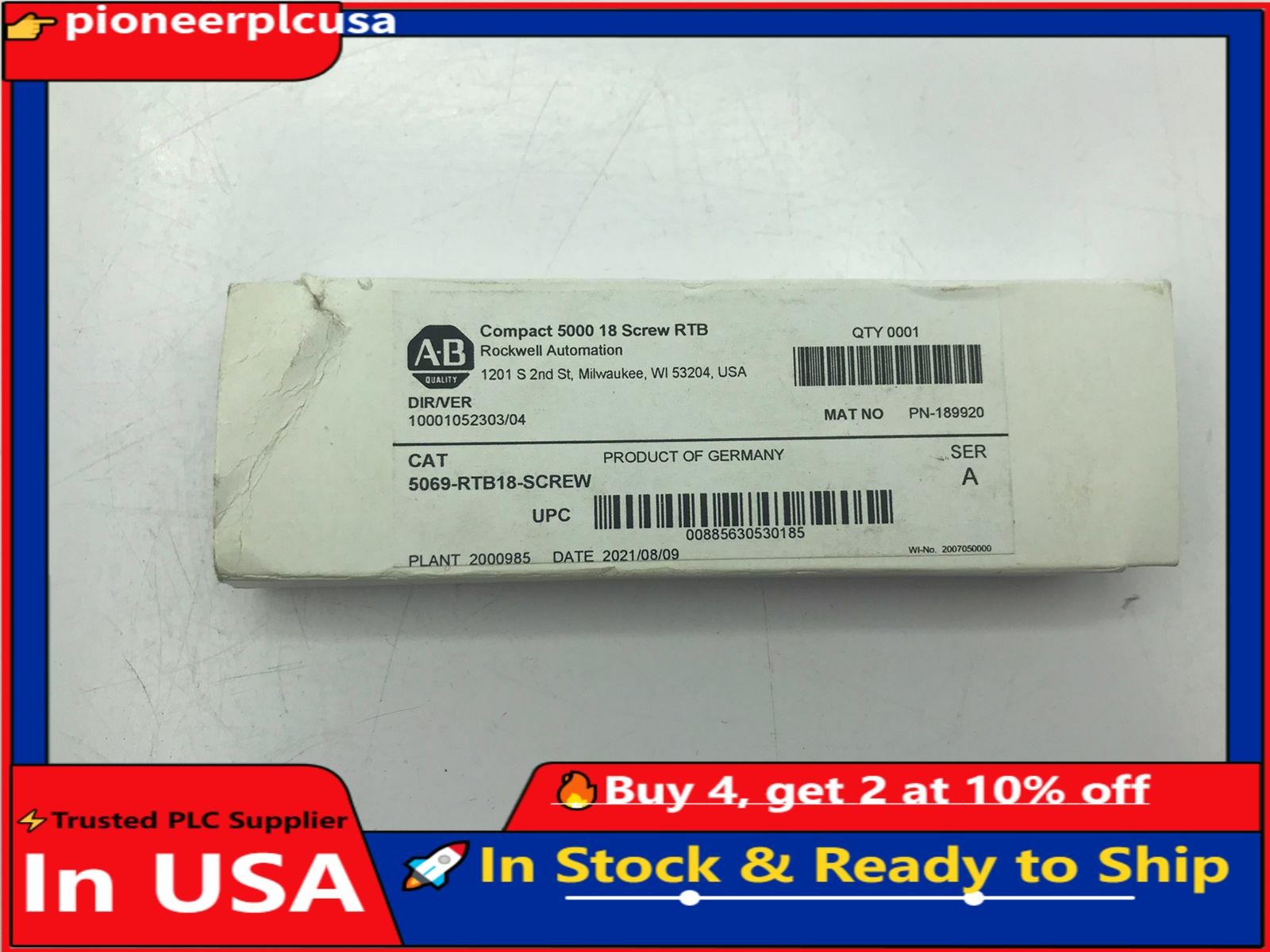 NEW ~ Allen-Bradley5069-RTB18-SCREW /A Compact 5000 18-Screw RTB SEALED！