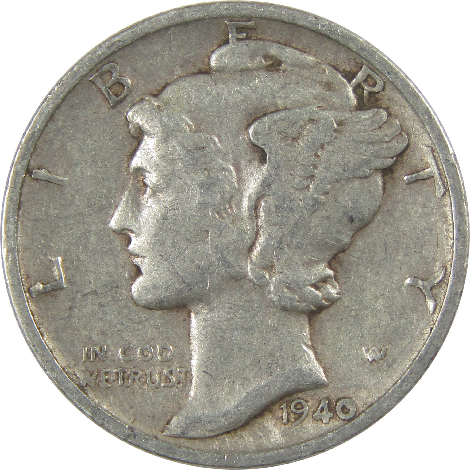 1940 S Mercury Dime XF EF Extremely Fine Silver 10c Coin