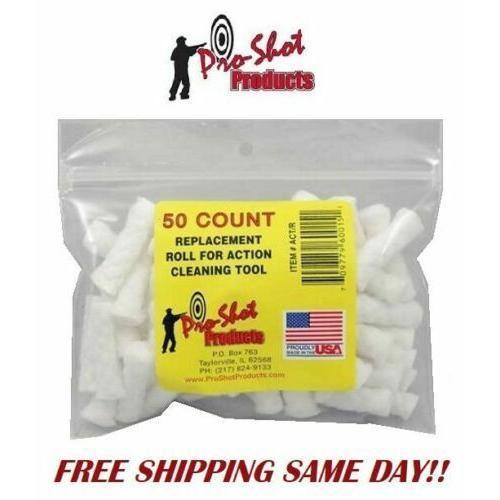 Pro Shot Cotton Rolls for Action Cleaning Tool 50 PACK NEW!! # ACT/R