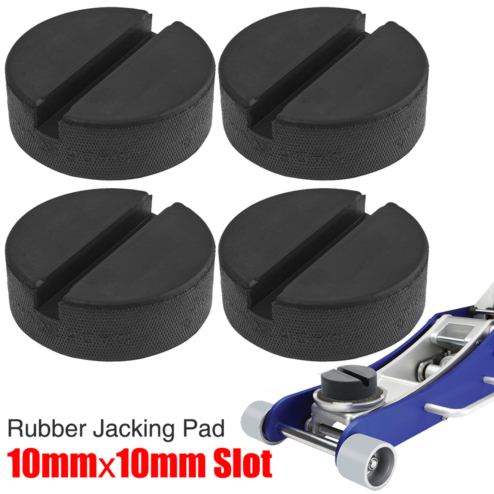 4x Trolley Jack Pad Pinch Weld Floor Jacking Lifting Adapter Classic Puck Rubber