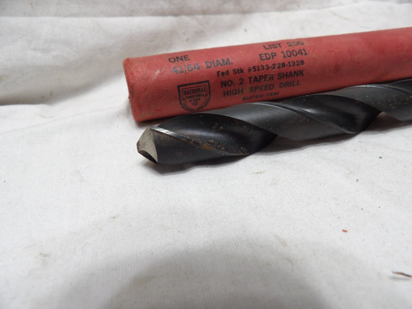 National Taper Shank 41/64" Drill Bit