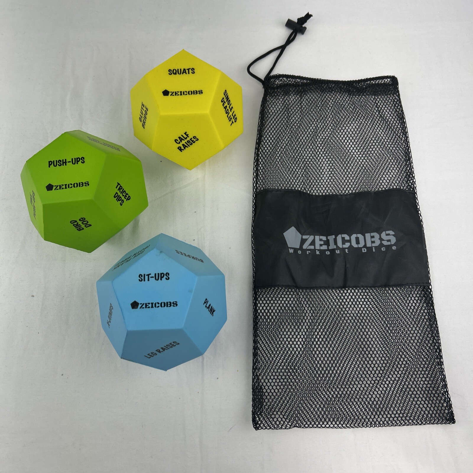 Zeicobs Workout Dice for Home Workouts - Fitness Dice w/36 Unique Exercises -New