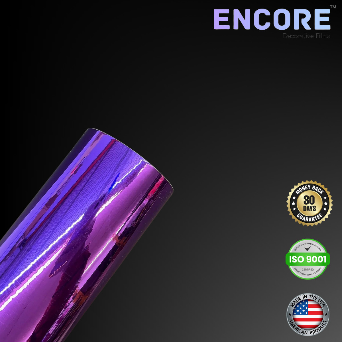 Encore® EFX21 Mirror Purple Adhesive Vinyl for Decals/Stickers - MADE IN USA