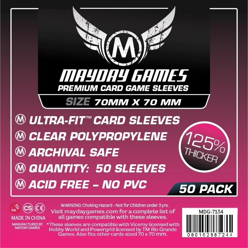 Square Card Sleeves - Small (70x70mm)