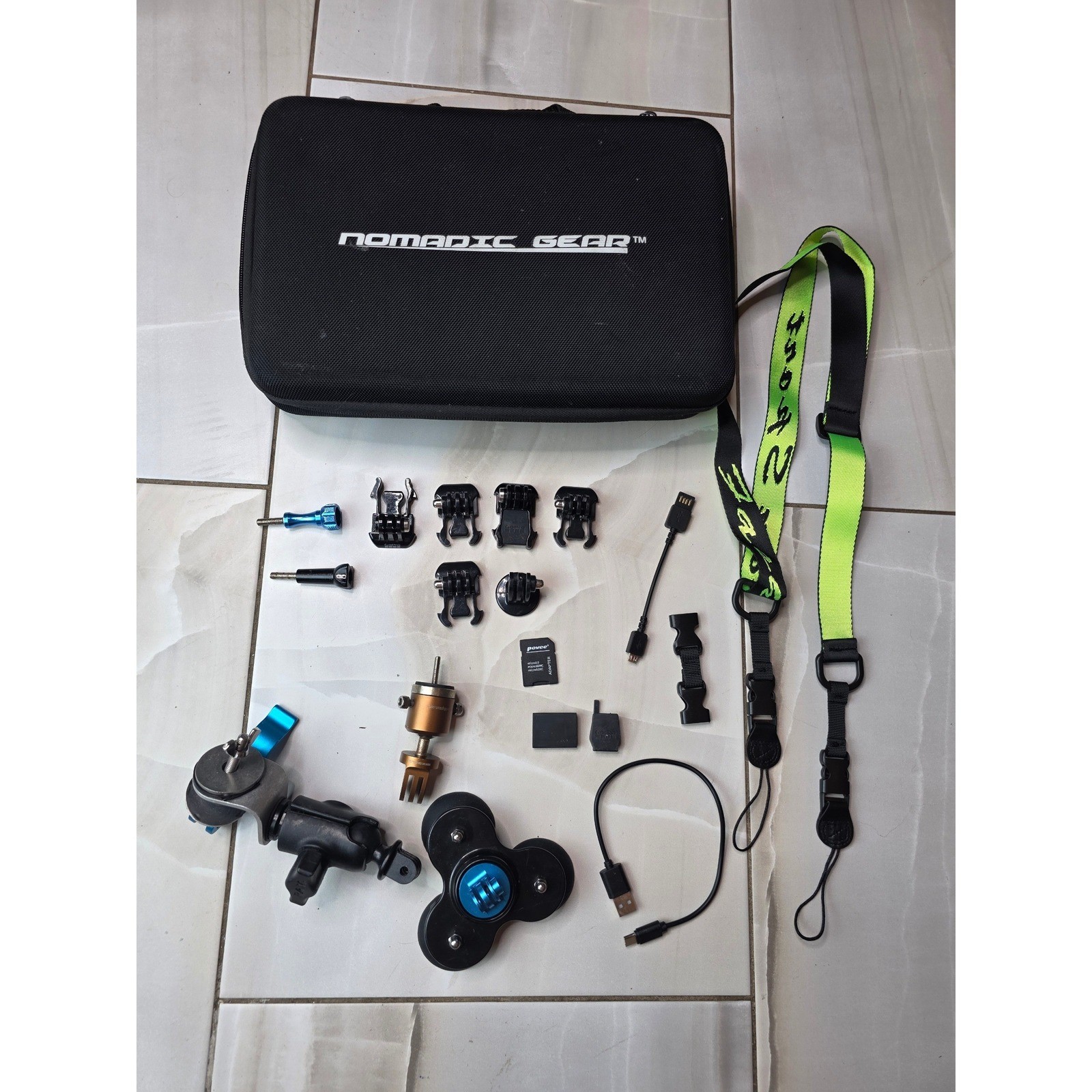 Nomadic Gear Action Camera Accessory Case RAM Mounts NFlightCam Suction Mount W3