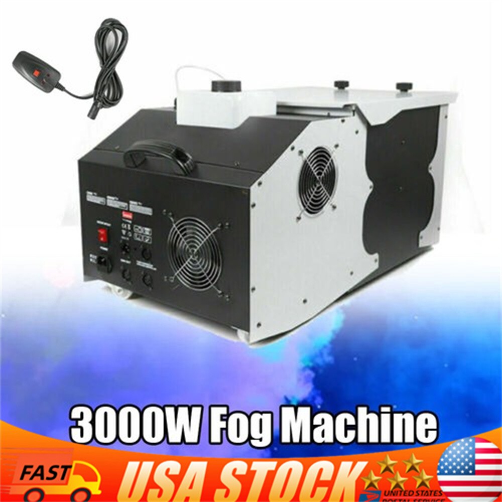 Smoke Fog Machine 1500W 3L Party Xmas DJ Stage Fogger Effect Dry Ice w/ Remote