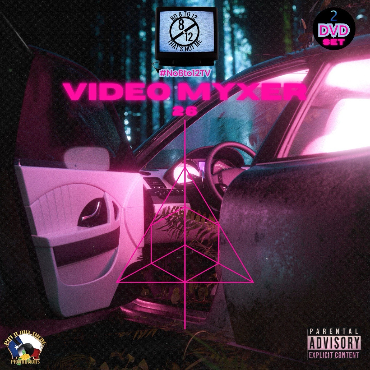 #No8to12TV Video Myxer 26 * 60 official Rap, Hip-Hop, R&B music videos *2 DVDs*