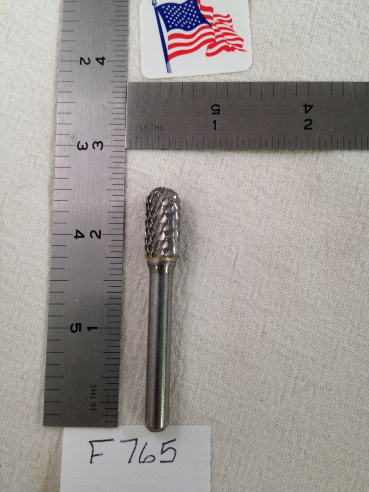 1 NEW FALCON / SGS 1/4" SHANK CARBIDE BURR SC-3 AGGRESSIVE CUT RADIUS END (F765)