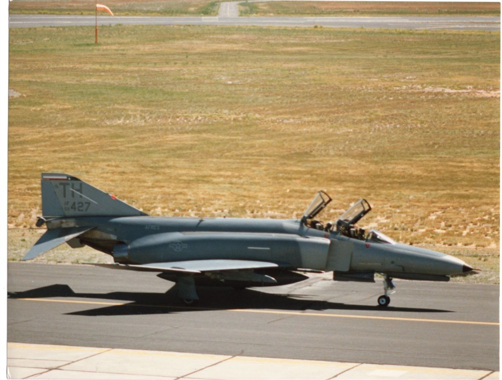 1980s USAF F-4 Phantom II Tail Code TH 68-427 or 68-0427 8.5x11 Original Photo