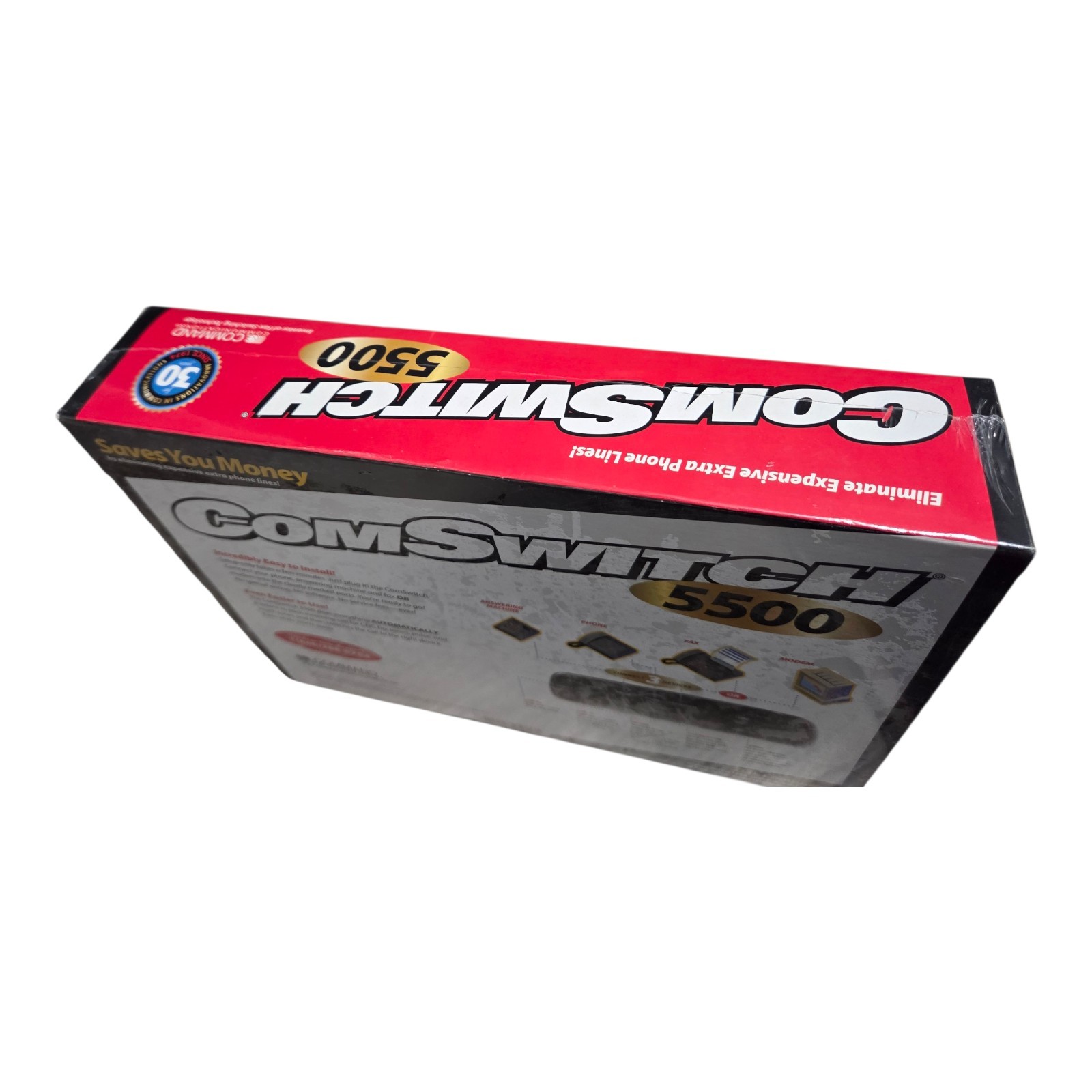 SEALED Command Communications ComSwitch 5500 Phone Fax Modem 3-Port Call Switch