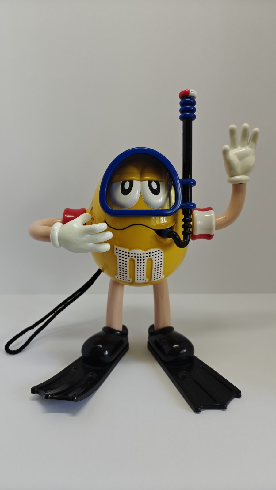 Yellow Peanut Mars M&M Scuba Diver Shower Radio And Toothbrush Holder - Tested