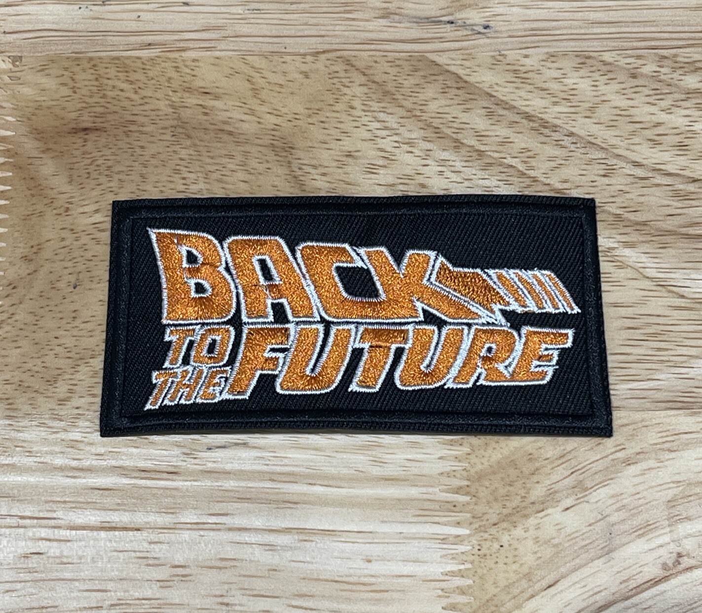 Back To The Future Patch Embroidered Logo Iron On 2x 4 Inch