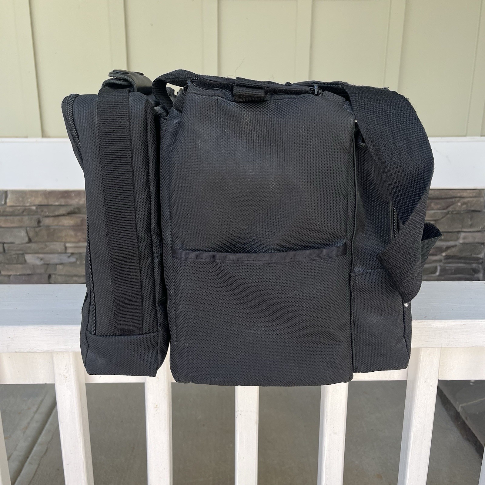 Jeppesen Aviator Pilot Flight Bag Modular Case With Shoulder Strap Black Nylon