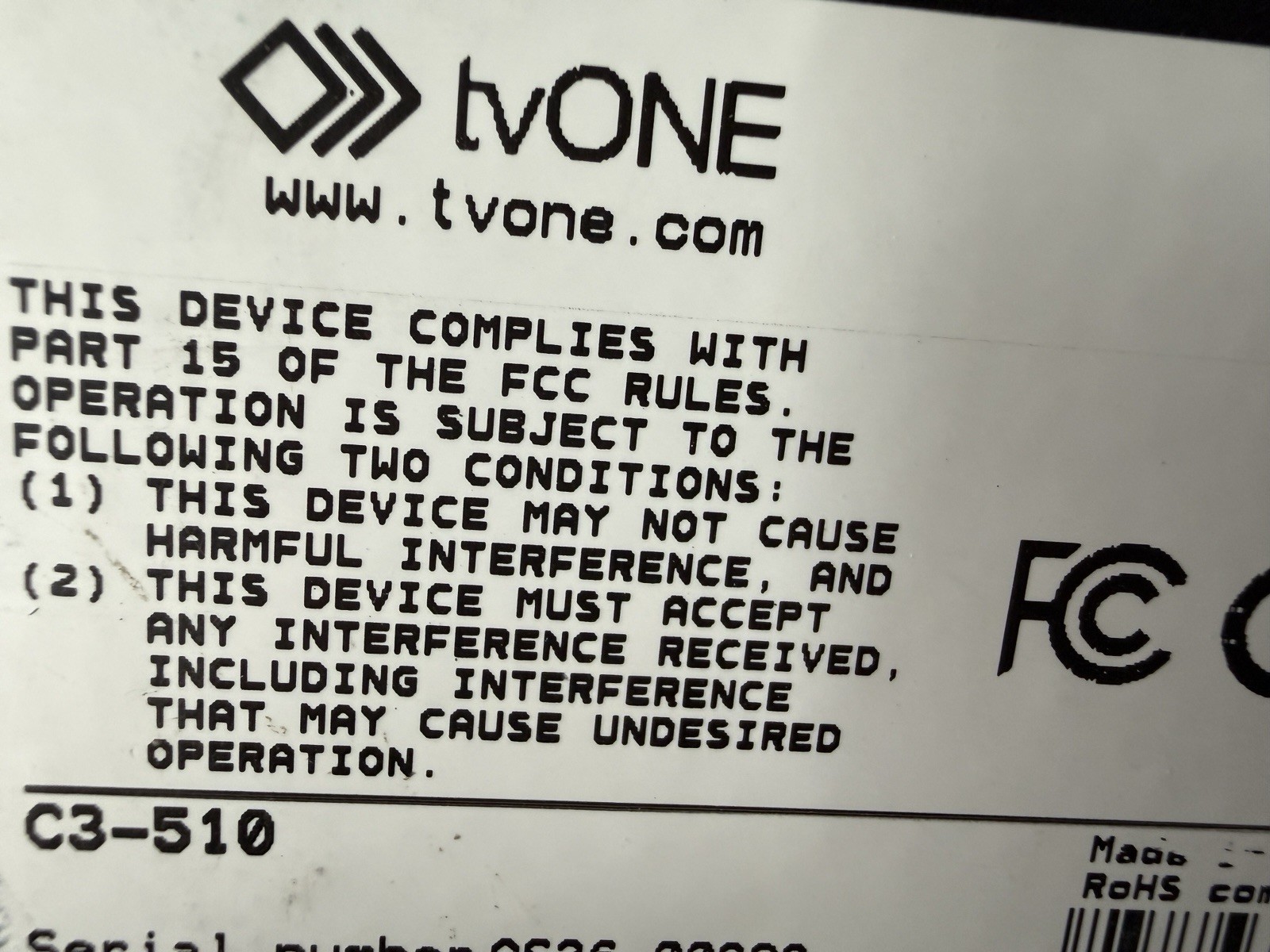 TvONE CORIOmaster Mini C3-510 Modular Video Processor