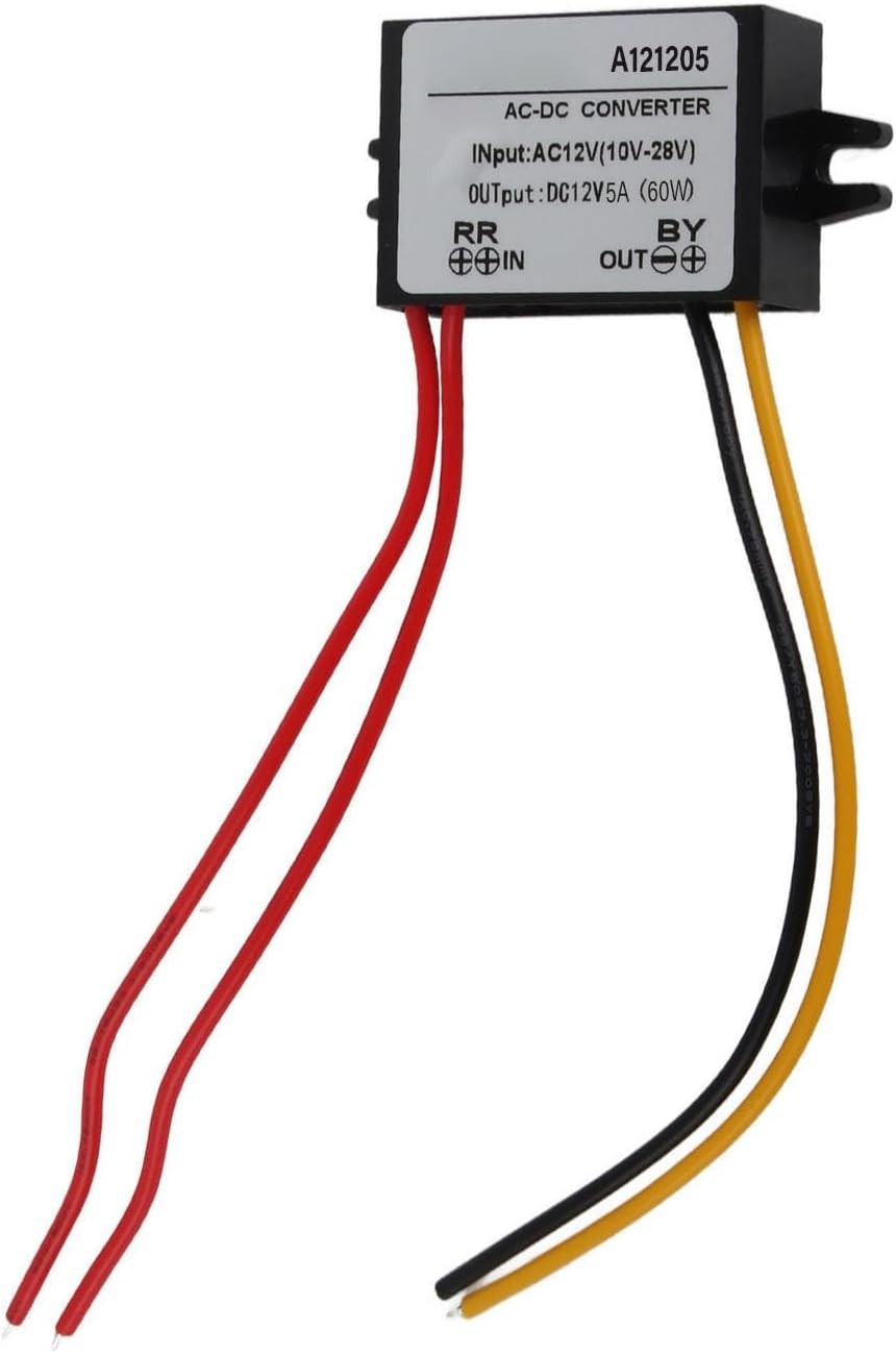 Rugged 12V AC to DC Converter, 10-28V Input, 3A Output for Versatile Use