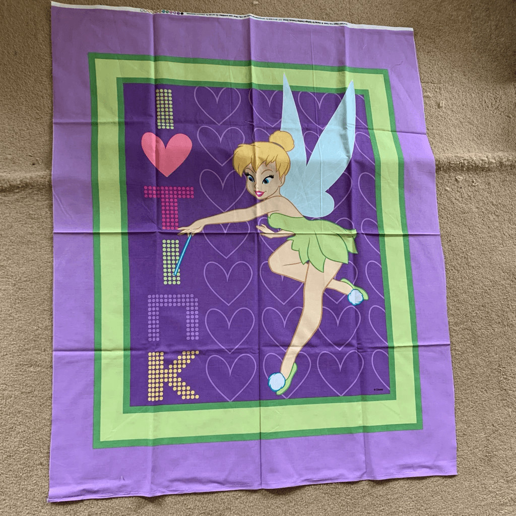 I Love Tinkerbell Quilt Pattern 36” x 22” *New*