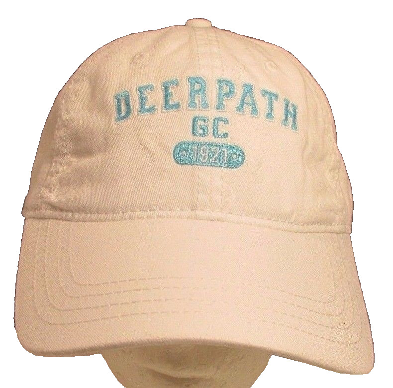 Deerpath Golf Club Hat Lake Forest IL Course USA Embroidery sm med Cap