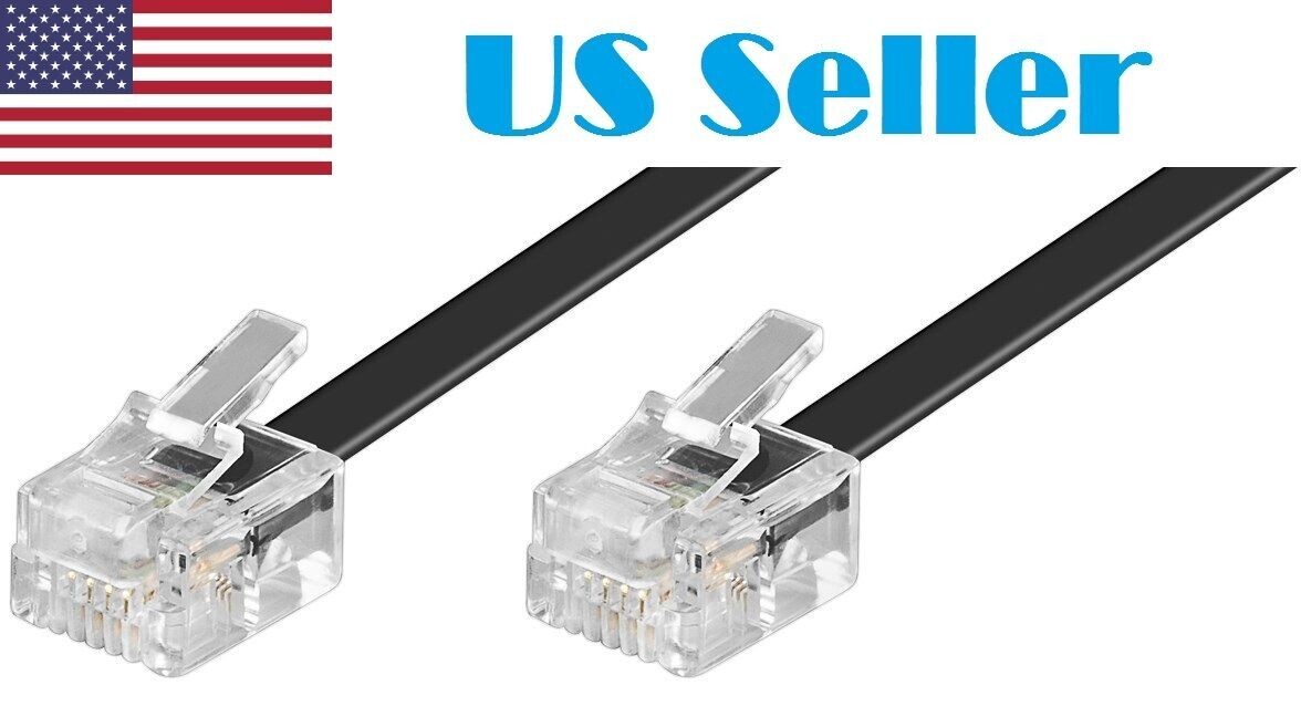 6 ft RJ25 / RJ12 Extension Cable 6 pin 6p6c Makeblock Compatible RJ 12