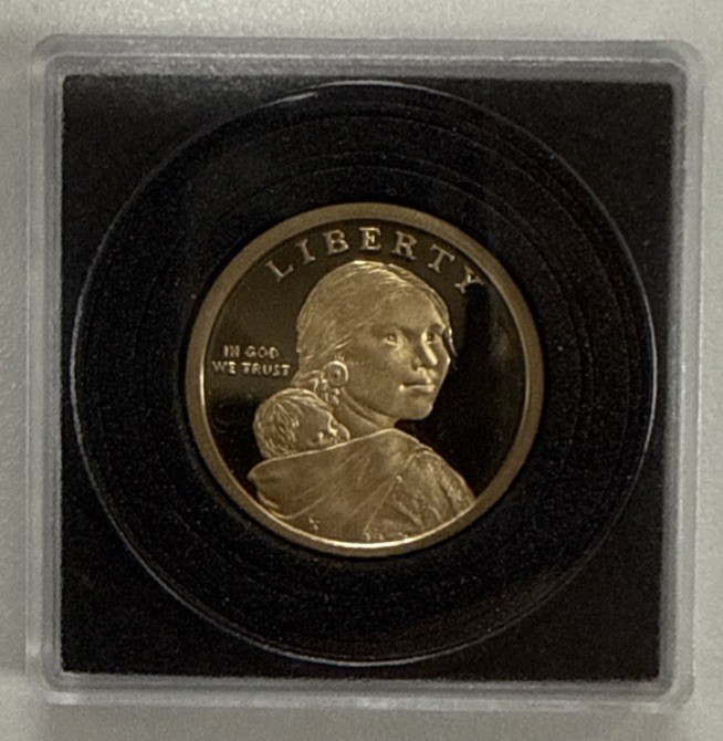 2017-S Proof Sacagawea Sequoyah Golden Dollar