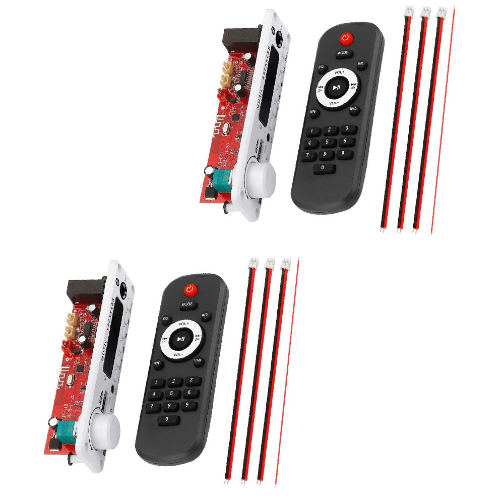 2Pairs 2*25w Bluetooth Amplifier DIY MP3 WAV Decoder Board - Wireless 12V Power