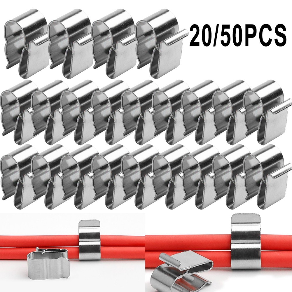 20/50 X Cable Clip Made From Spring Grade Stainless Steel Apply 2 X 6mm Fittings