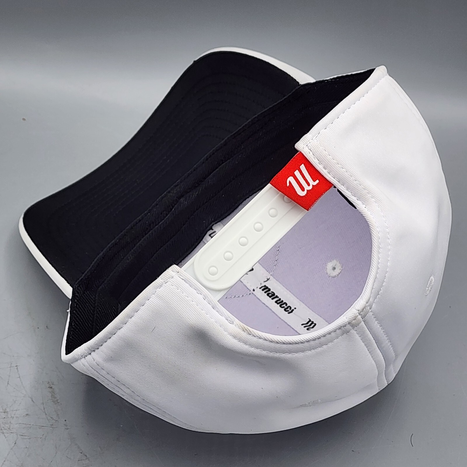 Marucci M ST/23 Performance Snapback Baseball/Softball Vented Hat Cap White