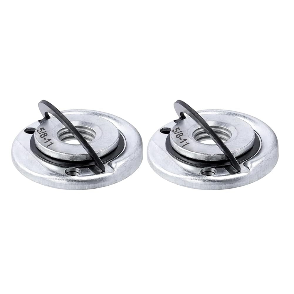 2Pcs Angle Grinder Flange Nuts with 5/8-11 Inch Thread, Quick Change Grinder