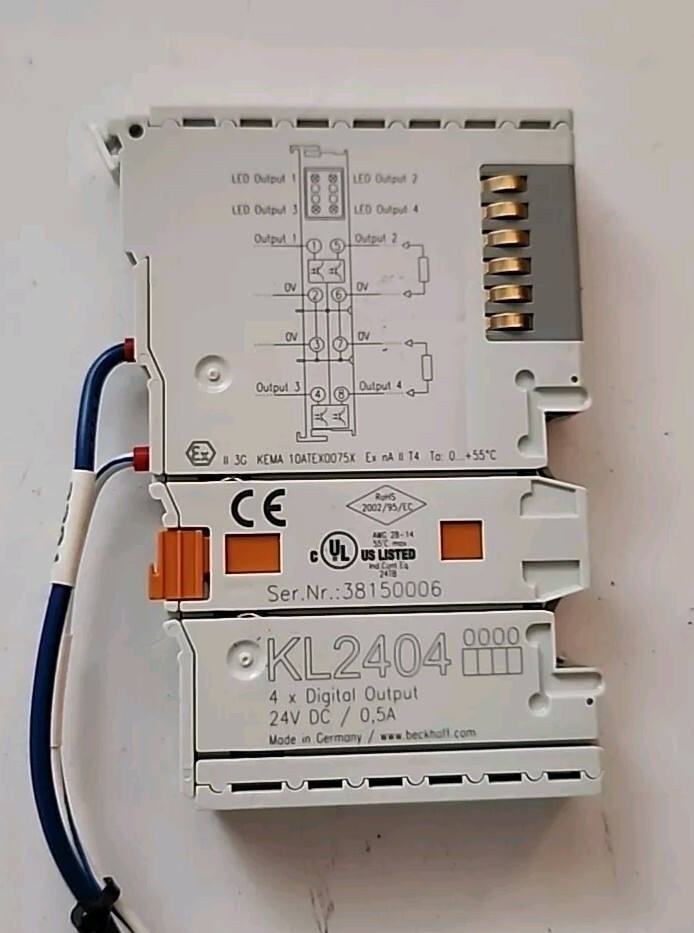 Beckhoff KL2404 4 x Digital Output 24DC 0.5A - Free Shipping