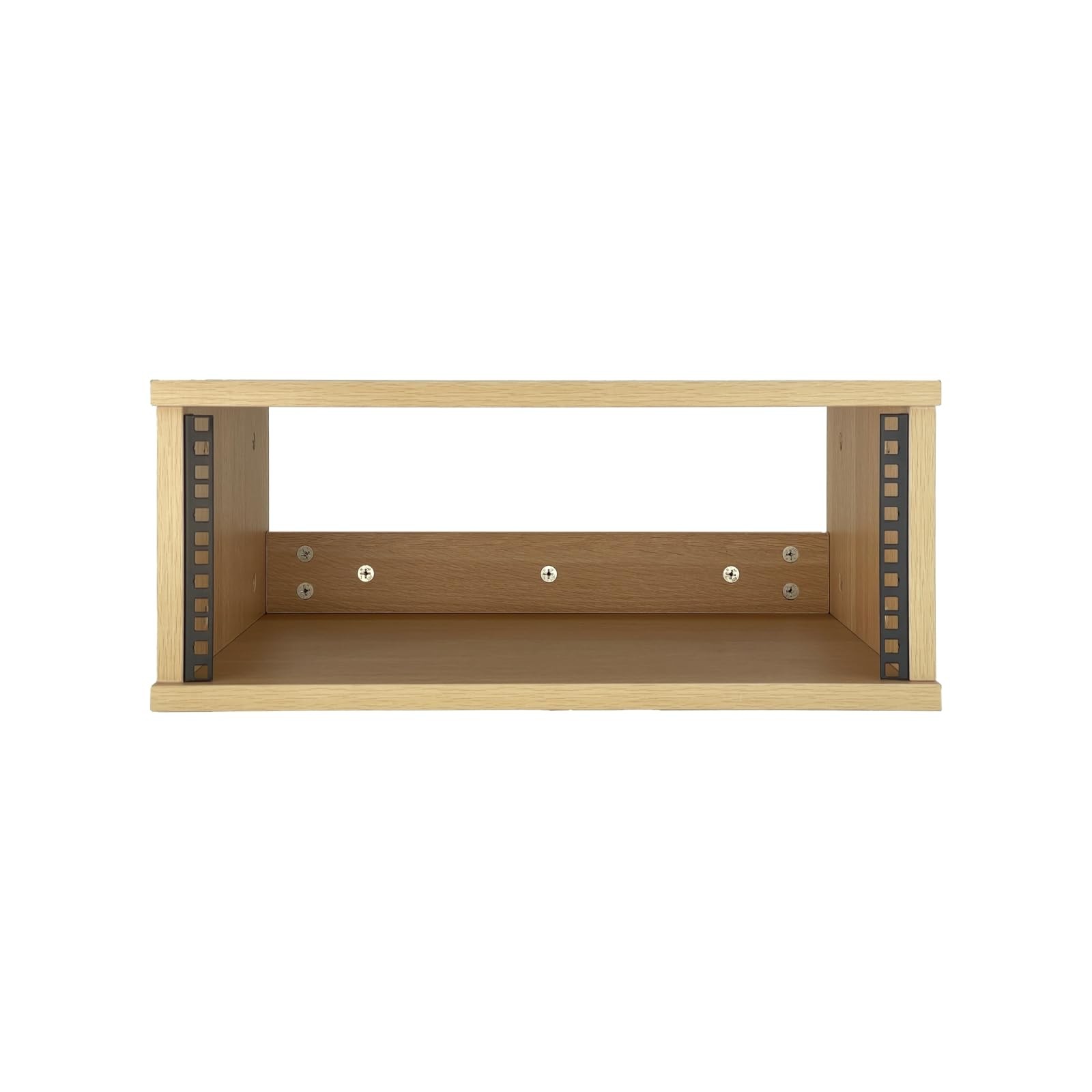 4U Wooden Desktop Studio Rack, Standard Rack for Equipment in Golden Oak Fini...