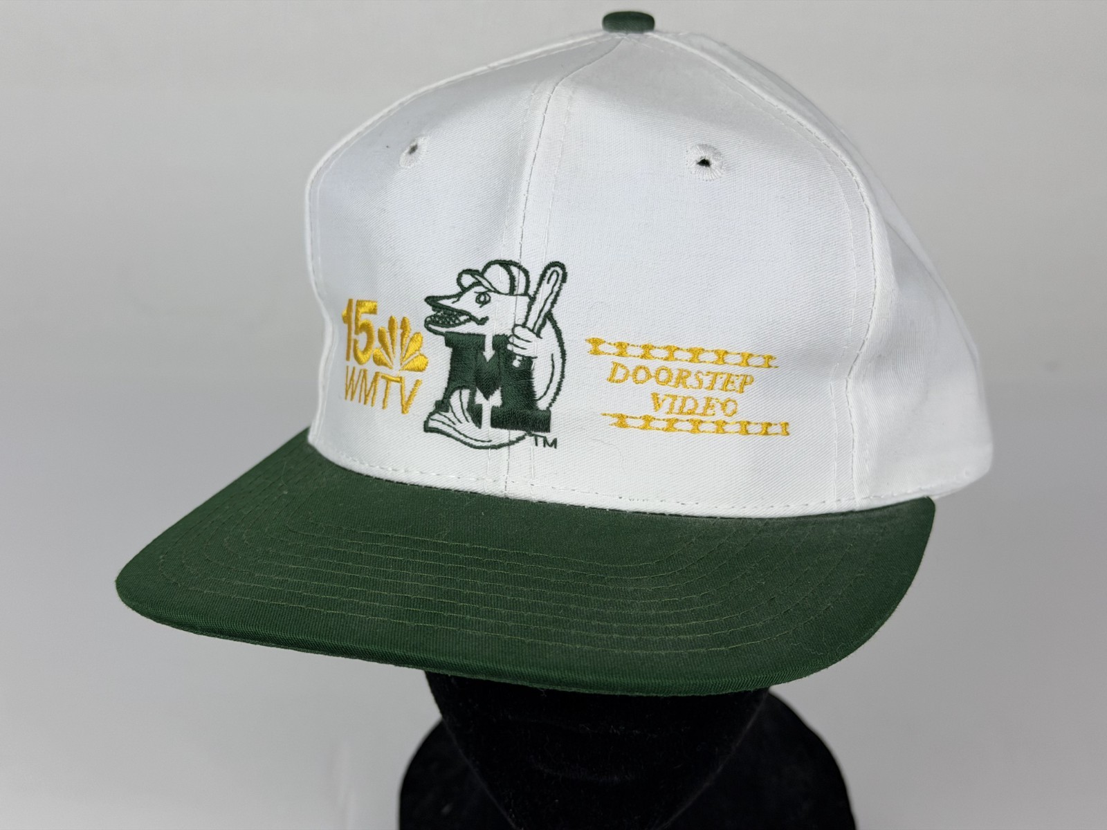 Vintage Madison Muskies Hat Cap Snap Back Minor League Baseball WMTV15