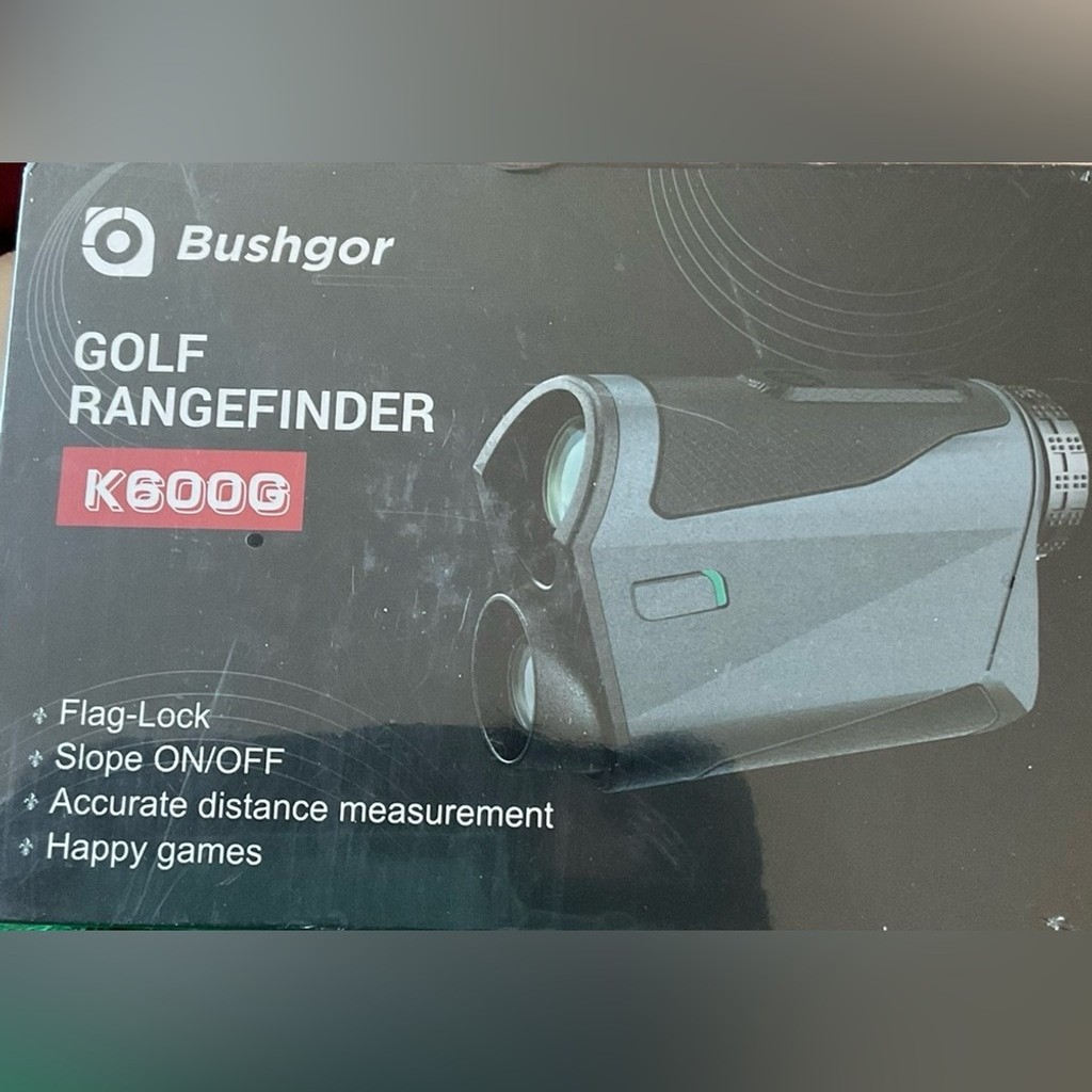 Bushgor Golf Rangefinder in Black. Model K600G. Golf, Hunting, Surveying. NIB