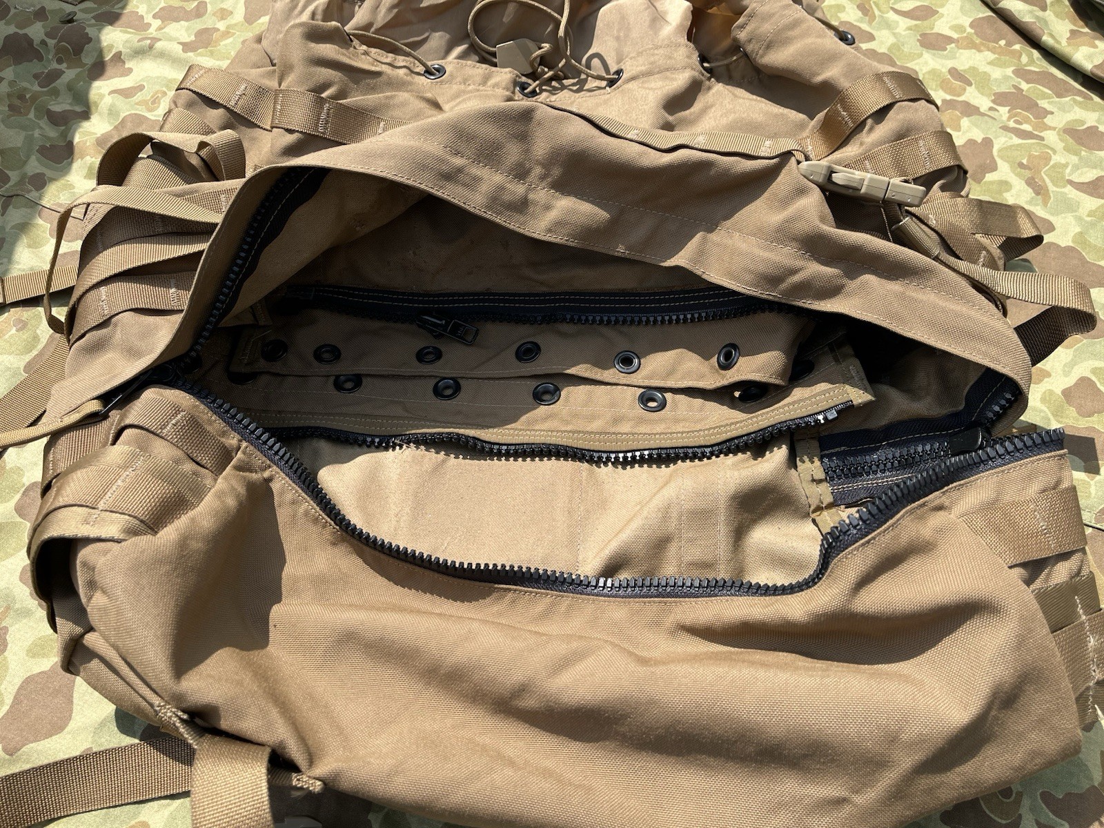USMC FILBE Experimental Test A Main Pack Natick Labs Coyote Molle Trial Pattern