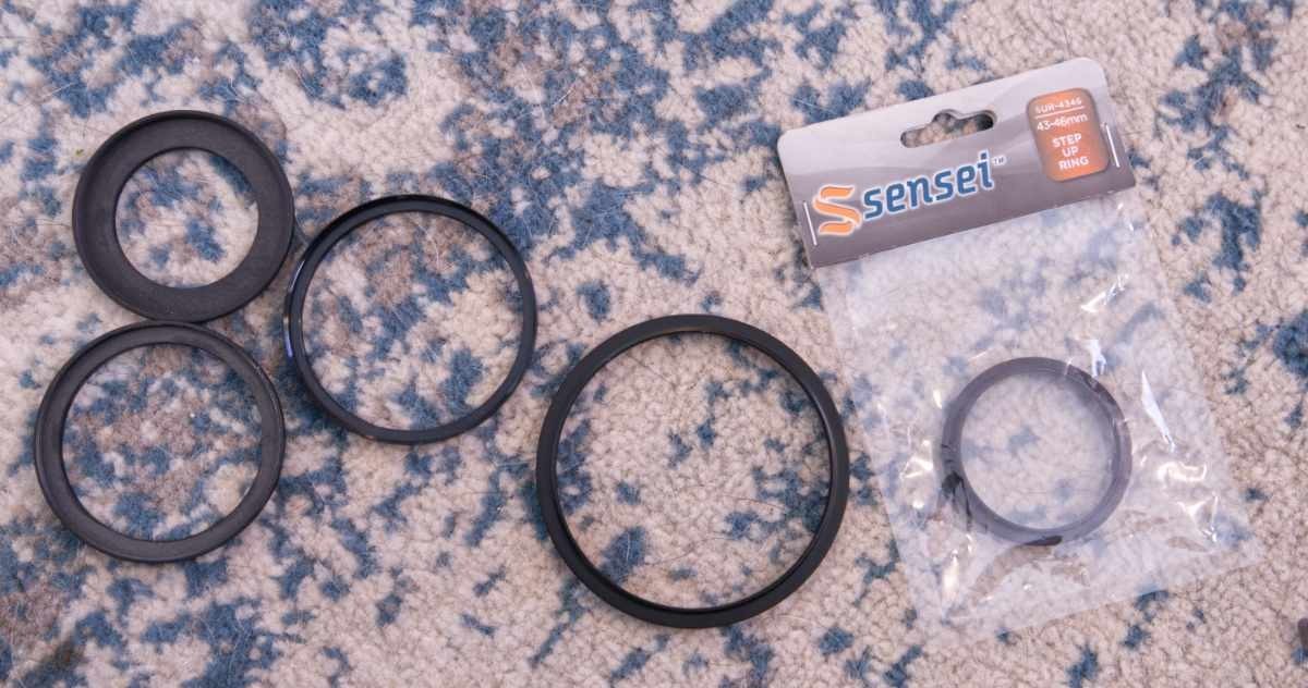 Assorted Lot of Filter Step-Up Rings