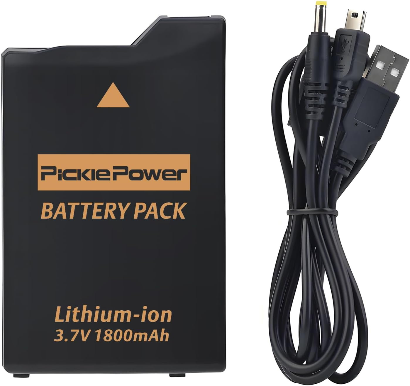 1800Mah PSP Battery and Charger Cable for Sony PSP-1000 PSP-110 (1001, 1002, 100