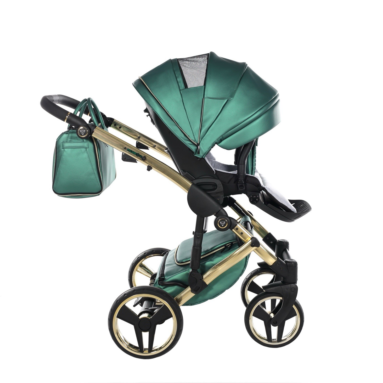 Junama Diamond Stroller Green/Black/Gold