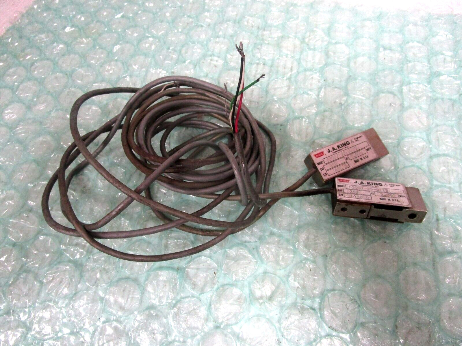 (2) J.A. KING 65007-25-0119 LOAD CELL 25 lb CAPACITY